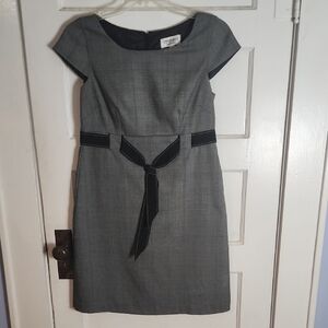 Studio Y Charcoal Cap Sleeve Midi Dress